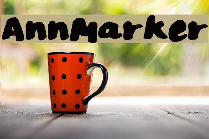 AnnMarker Font examples