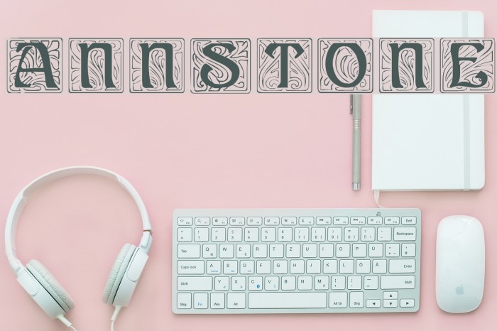 AnnStone Font examples