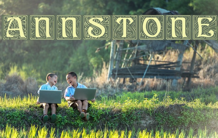 AnnStone Font examples