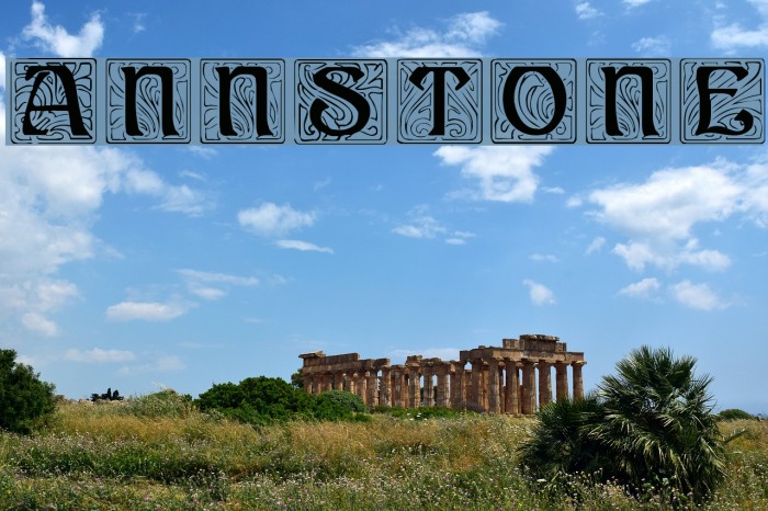 AnnStone Font examples