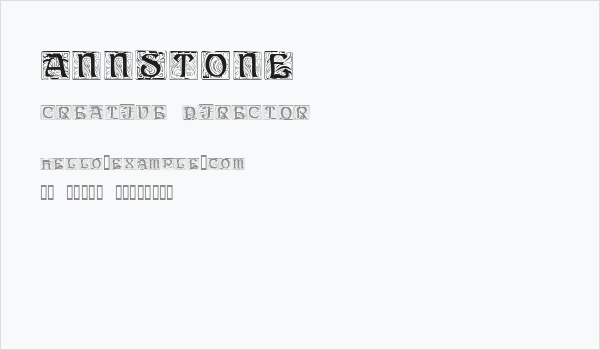 AnnStone Business Card