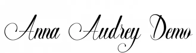 Anna Audrey Demo  フリーフォントのダウンロード