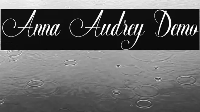 Anna Audrey Demo Font examples