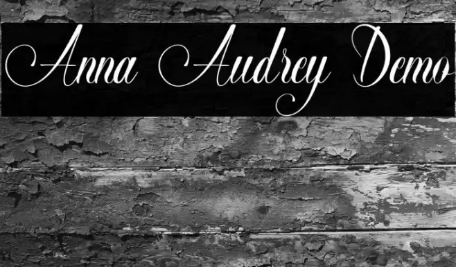 Anna Audrey Demo Font examples