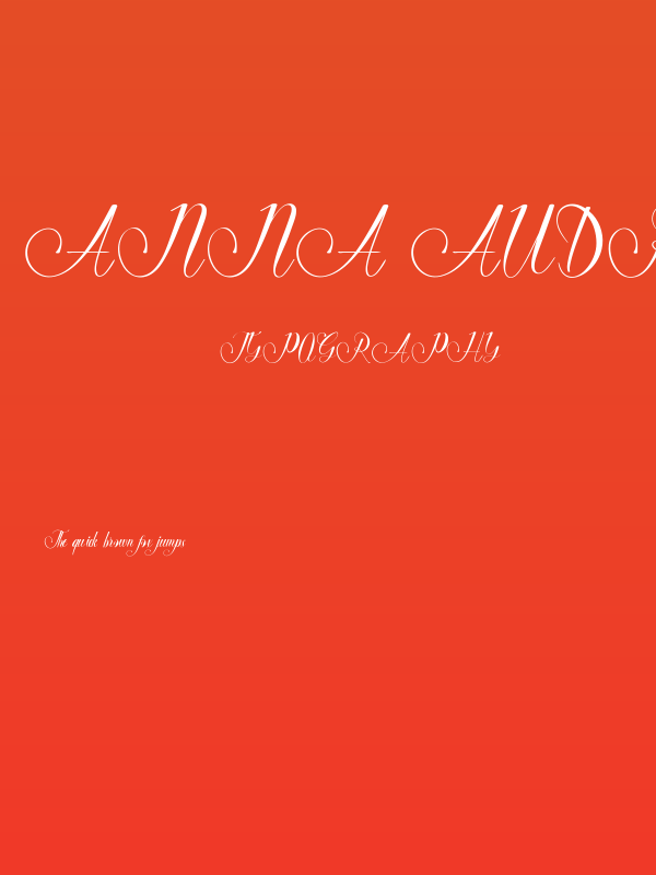 Anna Audrey Demo Poster