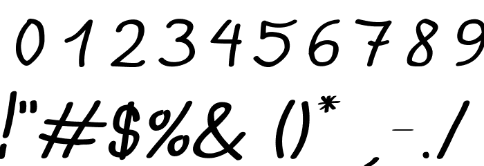 Anna-BoldItalic Font OTHER CHARS