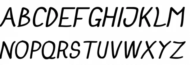 Anna-BoldItalic Schriftart Groß
