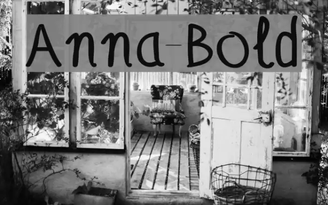 Anna-Bold Font examples