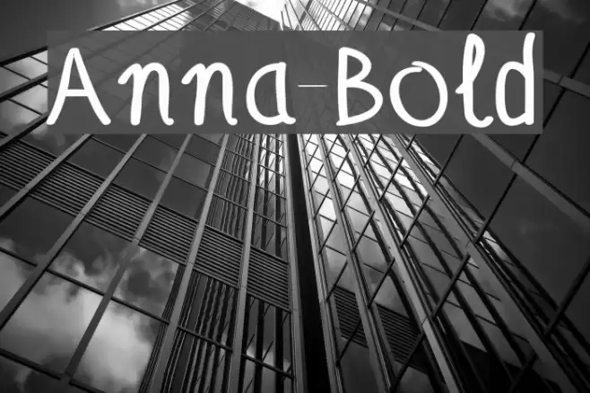 Anna-Bold Font examples