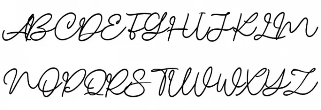 Anna Creams फ़ॉन्ट अपरकेस