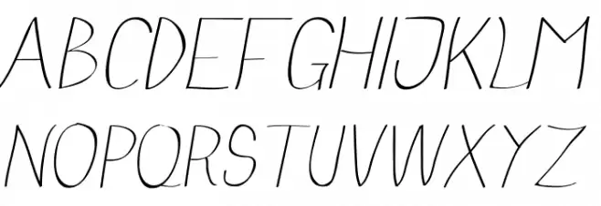 Anna-Italic Schriftart Groß