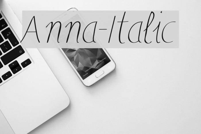 Anna-Italic Fonte examples
