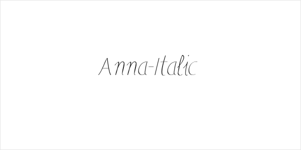 Anna-Italic Logo