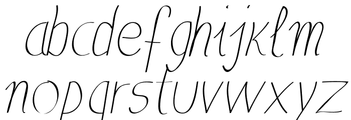 Anna-Italic Fonte MINÚSCULAS
