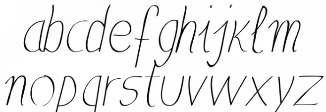 Anna-Italic Fonte MINÚSCULAS