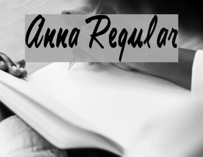Anna Regular Font examples