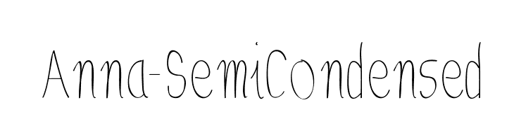 Anna-SemiCondensed Fuentes