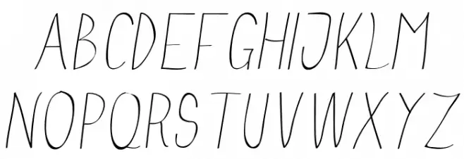 Anna-SemiCondensedItalic Schriftart Groß