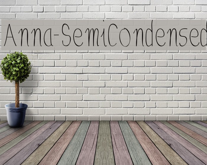 Anna-SemiCondensed Font examples