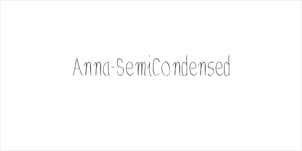 Anna-SemiCondensed Logo