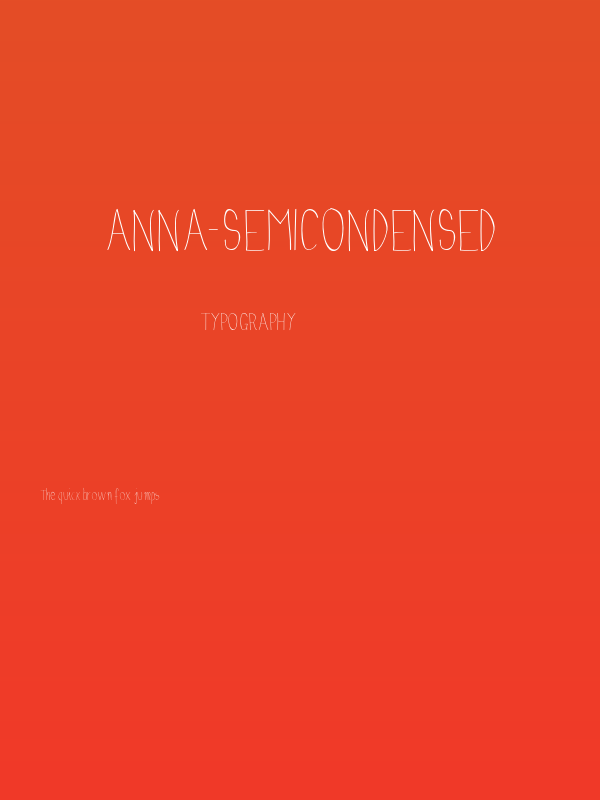 Anna-SemiCondensed Poster