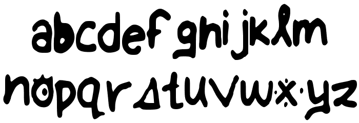 AnnaHand Font LOWERCASE