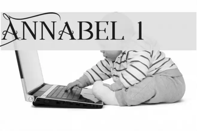 Annabel 1 Font examples