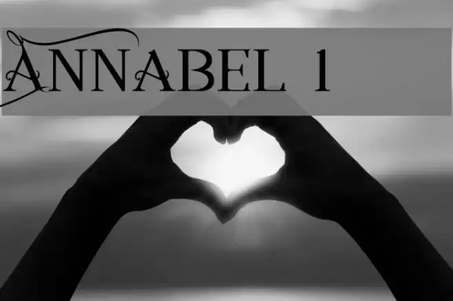 Annabel 1 Font examples