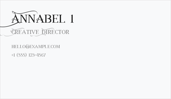 Annabel 1 Business Card