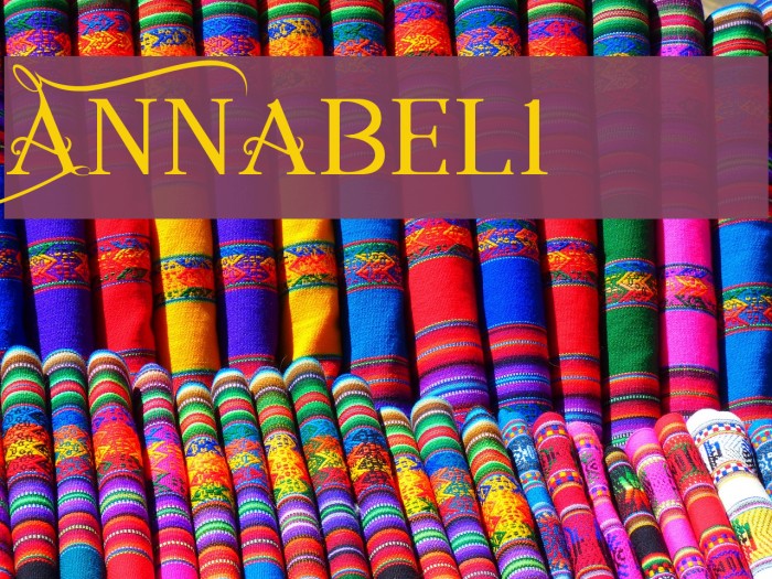 Annabel1 Font examples