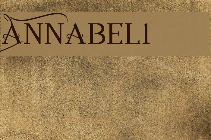Annabel1 Font examples