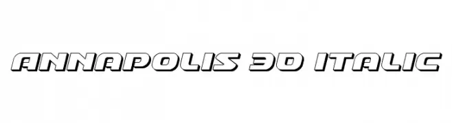 Annapolis 3D Italic 