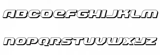 Annapolis 3D Italic Polices MAJUSCULES