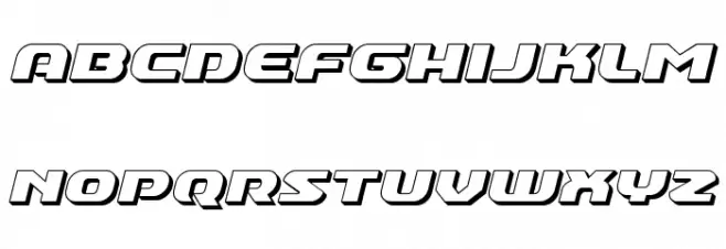 Annapolis 3D Italic फ़ॉन्ट लोअरकेस