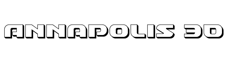 Annapolis 3D Font