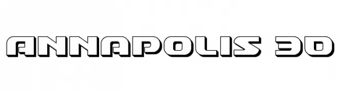 Annapolis 3D  नि: शुल्क फ़ॉन्ट्स डाउनलोड