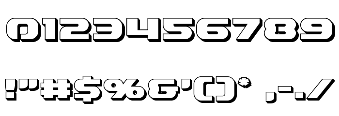 Annapolis 3D Font OTHER CHARS