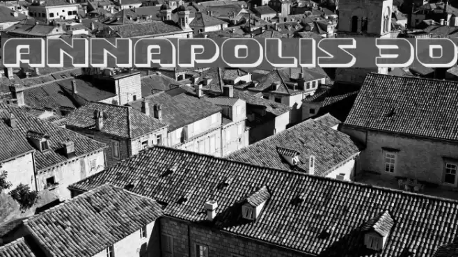 Annapolis 3D Font examples