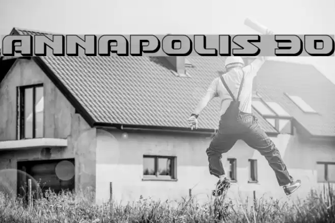 Annapolis 3D Font examples