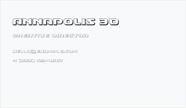 Annapolis 3D Business Card