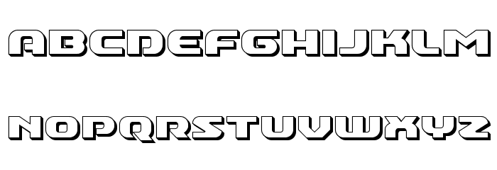 Annapolis 3D Font LOWERCASE