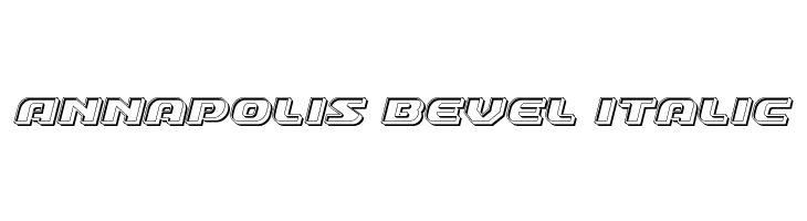 Annapolis Bevel Italic Font