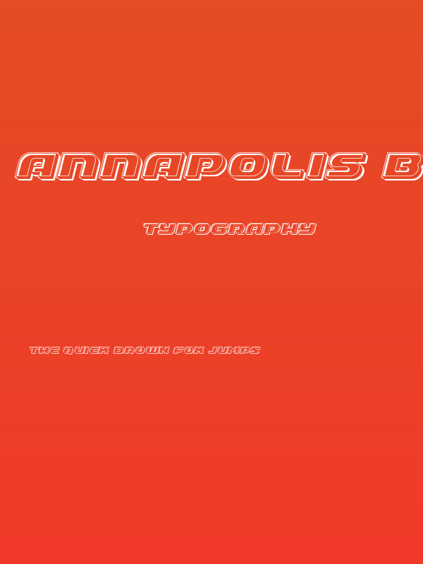 Annapolis Bevel Italic Poster