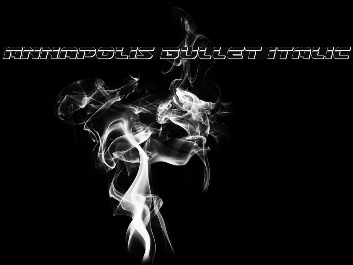 Annapolis Bullet Italic Example 2