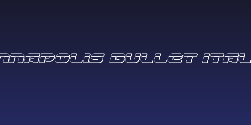 Annapolis Bullet Italic Social Header