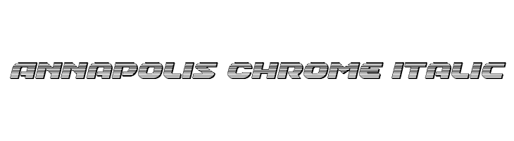 Annapolis Chrome Italic  font caratteri gratis