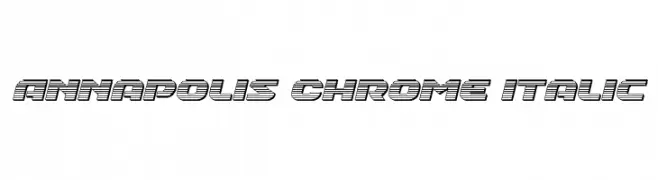 Annapolis Chrome Italic  Frei Schriftart Herunterladen