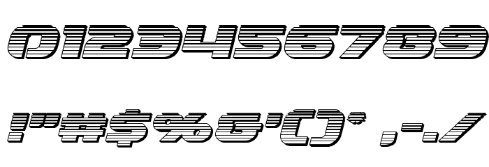 Annapolis Chrome Italic Font OTHER CHARS