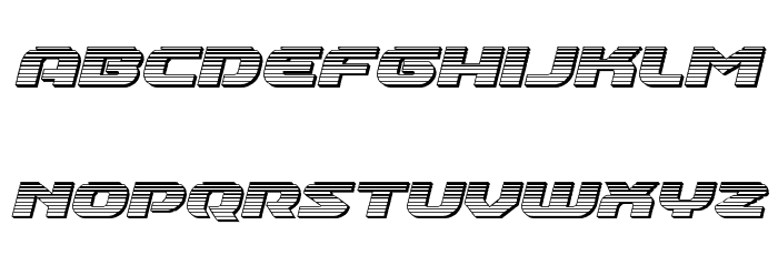 Annapolis Chrome Italic Font LOWERCASE