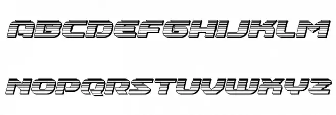 Annapolis Chrome Italic फ़ॉन्ट लोअरकेस